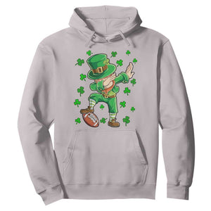 Dabbing Leprechaun Football St Patricks Day Boys Men Sports T-Shirt Hoodie TS12 Ice Gray Print Your Wear