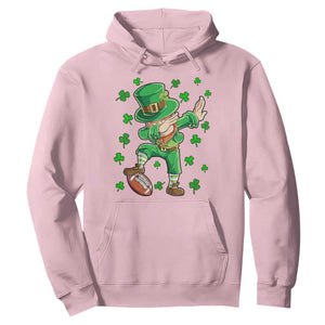 Dabbing Leprechaun Football St Patricks Day Boys Men Sports T-Shirt Hoodie TS12 Light Pink Print Your Wear