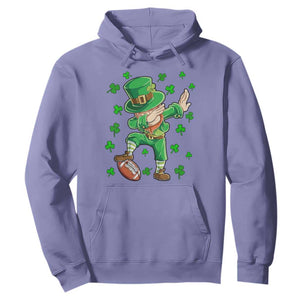 Dabbing Leprechaun Football St Patricks Day Boys Men Sports T-Shirt Hoodie TS12 Violet Print Your Wear