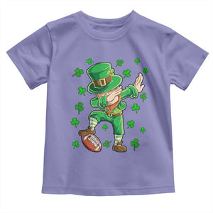 Dabbing Leprechaun Football St Patricks Day Boys Men Sports T-Shirt Toddler T Shirt TS12 Violet Print Your Wear