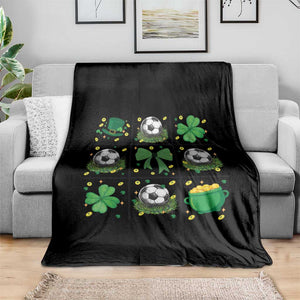 St Patricks Day Soccer Throw Blanket Irish Pride Gift TS12 Print Your Wear