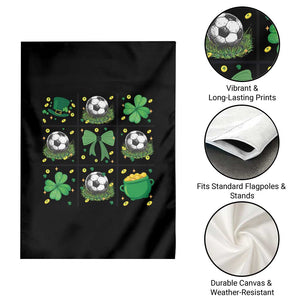 St Patricks Day Soccer Garden Flag Irish Pride Gift TS12 Print Your Wear