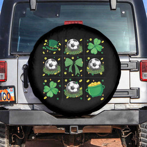 St Patricks Day Soccer Spare Tire Cover Irish Pride Gift TS12 No hole Black Print Your Wear