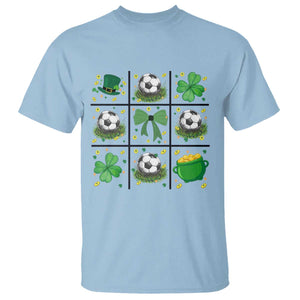 St Patricks Day Soccer T Shirt Irish Pride Gift TS12 Light Blue Print Your Wear