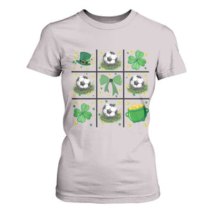 St Patricks Day Soccer T Shirt For Women Irish Pride Gift TS12 Ice Gray Print Your Wear
