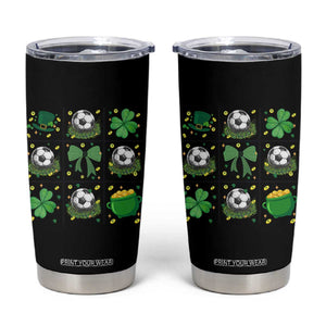 St Patricks Day Soccer Tumbler Cup Irish Pride Gift TS12 Black Print Your Wear