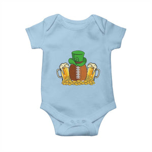 Funny Leprechaun Hat American Football Baby Onesie TS12 Light Blue Print Your Wear