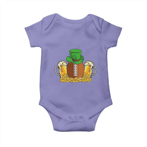Funny Leprechaun Hat American Football Baby Onesie TS12 Violet Print Your Wear