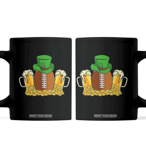 Funny Leprechaun Hat American Football Coffee Mug TS12 Black Print Your Wear