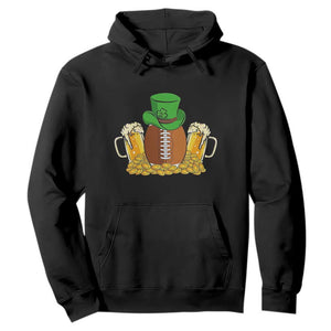 Funny Leprechaun Hat American Football Hoodie TS12 Black Print Your Wear
