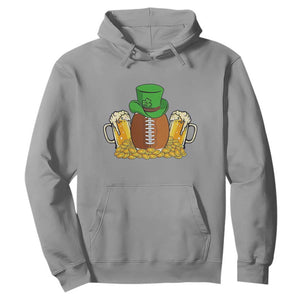Funny Leprechaun Hat American Football Hoodie TS12 Sport Gray Print Your Wear