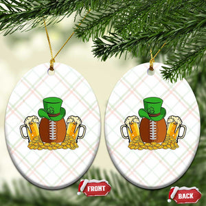 Funny Leprechaun Hat American Football Ceramic Ornament TS12 Print Your Wear