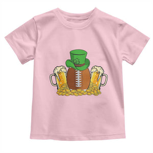 Funny Leprechaun Hat American Football Toddler T Shirt TS12 Light Pink Print Your Wear