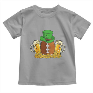 Funny Leprechaun Hat American Football Toddler T Shirt TS12 Sport Gray Print Your Wear