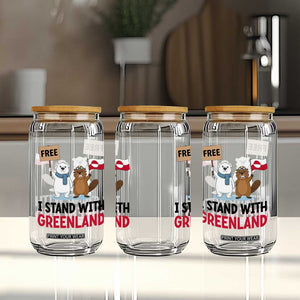 I Stand With Greenland Glass Can Anti Authoritarian Political Gag Gift TS12 Print Your Wear