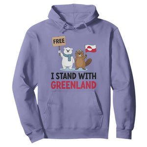 I Stand With Greenland Hoodie Anti Authoritarian Political Gag Gift TS12 Violet Print Your Wear