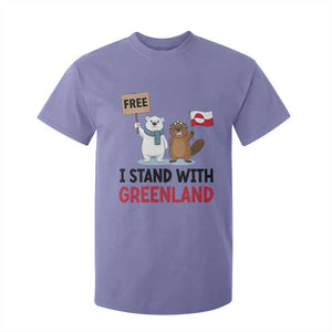 I Stand With Greenland T Shirt For Kid Anti Authoritarian Political Gag Gift TS12 Violet Print Your Wear