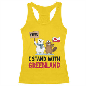 I Stand With Greenland Racerback Tank Top Anti Authoritarian Political Gag Gift TS12 Daisy Print Your Wear