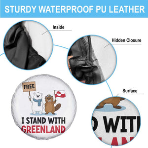 I Stand With Greenland Spare Tire Cover Anti Authoritarian Political Gag Gift TS12 Print Your Wear