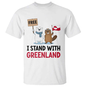 I Stand With Greenland T Shirt Anti Authoritarian Political Gag Gift TS12 White Print Your Wear
