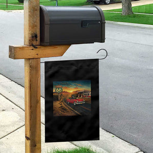Route Highway 66 Raccoon Garden Flag Americana Road Trip TS12 Print Your Wear