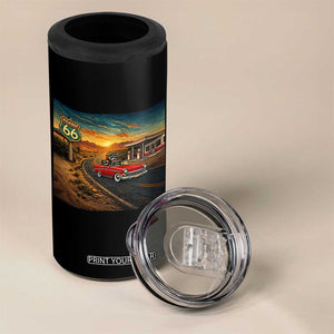 Route Highway 66 Raccoon 4 in 1 Can Cooler Tumbler Americana Road Trip TS12 Print Your Wear