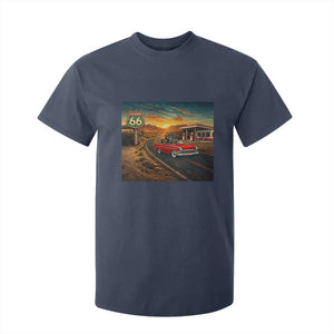 Route Highway 66 Raccoon T Shirt For Kid Americana Road Trip TS12 Navy Print Your Wear