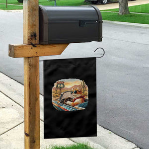 Route Highway 66 Cat Garden Flag Americana Road Trip TS12 Print Your Wear