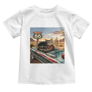 Funny Route Highway 66 Cat Lover Toddler T Shirt Mother Road Travel Gift TS12 White Print Your Wear