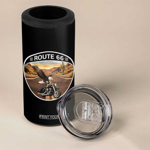 Route Highway 66 Motorcycle Eagle 4 in 1 Can Cooler Tumbler Americana Adventure TS12 Print Your Wear