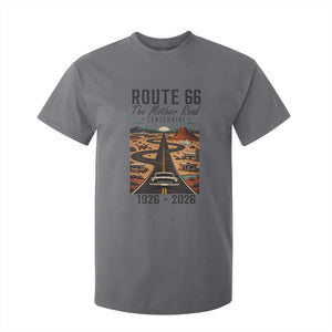 Route Highway 66 Mother Road T Shirt For Kid Vintage Distressed Road Trip Adventure TS12 Charcoal Print Your Wear