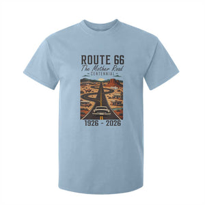 Route Highway 66 Mother Road T Shirt For Kid Vintage Distressed Road Trip Adventure TS12 Light Blue Print Your Wear