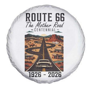 Route Highway 66 Mother Road Spare Tire Cover Vintage Distressed Road Trip Adventure TS12 Print Your Wear