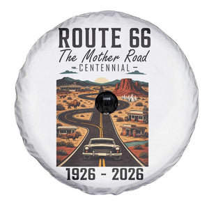 Route Highway 66 Mother Road Spare Tire Cover Vintage Distressed Road Trip Adventure TS12 Print Your Wear