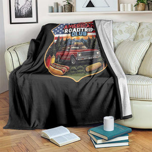 Route Highway 66 Throw Blanket Vintage American Roadtrip Club Road Trip TS12 Print Your Wear