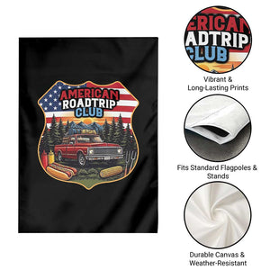 Route Highway 66 Garden Flag Vintage American Roadtrip Club Road Trip TS12 Print Your Wear