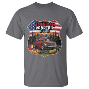 Route Highway 66 T Shirt Vintage American Roadtrip Club Road Trip TS12 Charcoal Print Your Wear