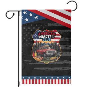 Route Highway 66 Garden Flag Vintage American Roadtrip Club Road Trip TS12 Distressed Black Blue Print Your Wear