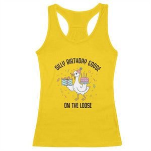Funny Silly Goose On The Loose Racerback Tank Top Birthday Party Gift TS12 Daisy Print Your Wear