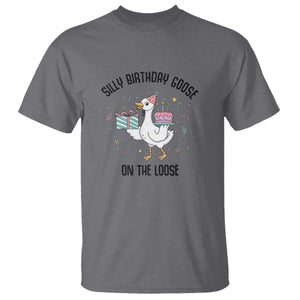 Funny Silly Goose On The Loose T Shirt Birthday Party Gift TS12 Charcoal Print Your Wear