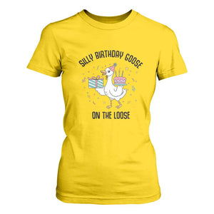 Funny Silly Goose On The Loose T Shirt For Women Birthday Party Gift TS12 Daisy Print Your Wear