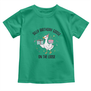 Funny Silly Goose On The Loose Toddler T Shirt Birthday Party Gift TS12 Irish Green Print Your Wear
