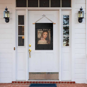 Look Who's 30 Garden Flag Funny Birthday Doll Face Meme