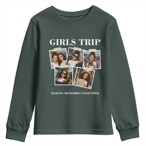 Funny Doll Face Meme Girls Trip Youth Sweatshirt Travel Squad Bestie Gift