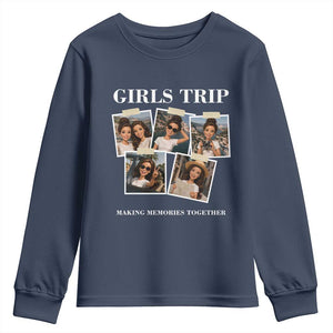 Funny Doll Face Meme Girls Trip Youth Sweatshirt Travel Squad Bestie Gift