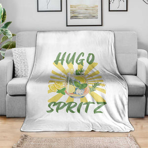 Hugo Spritz Throw Blanket Funny Tropical Cocktail Vacation TS12 Print Your Wear