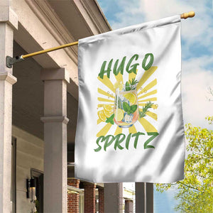 Hugo Spritz Garden Flag Funny Tropical Cocktail Vacation