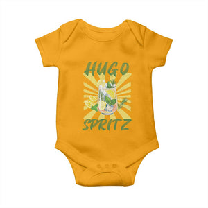 Hugo Spritz Baby Onesie Funny Tropical Cocktail Vacation TS12 Gold Print Your Wear
