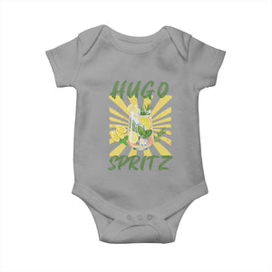 Hugo Spritz Baby Onesie Funny Tropical Cocktail Vacation TS12 Sport Gray Print Your Wear