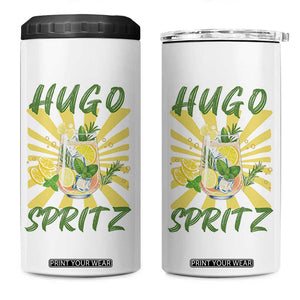Hugo Spritz 4 in 1 Can Cooler Tumbler Funny Tropical Cocktail Vacation TS12 One Size: 16 oz White Print Your Wear